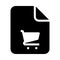 FILE Cart glyphs icon