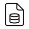 File coin line VECTOR icon