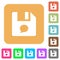 File comment rounded square flat icons