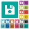 File comment square flat multi colored icons