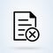 File delete Simple vector modern icon design illustration