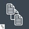 File Exchange Thin Line Vector Icon