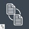 File Exchange Thin Line Vector Icon