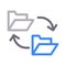 File exchange vector color line icon