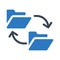 File exchange vector glyph color icon