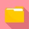 File folder icon, flat style