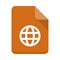 File globe color VECTOR icon