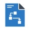 File glyph colour line vector icon