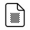File graphic designing line VECTOR icon