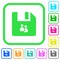 File group vivid colored flat icons