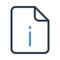 File information strategy line icon