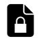 FILE lock glyphs icon