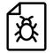 File, malware Isolated Vector icon which can easily modify or edit