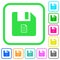 File properties vivid colored flat icons
