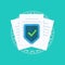 File protection. Data security and privacy concept. Safe confidential information. Flat design, vector illustration on