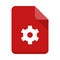 File setting flat icon