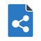 File share glyphs double color icon