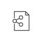 File share outline icon