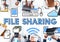 File Sharing Internet Technology Social Storage Concept