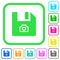 File snapshot vivid colored flat icons
