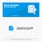 File, Static, Search, Computing SOlid Icon Website Banner and Business Logo Template
