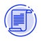 File, Text, American, Usa Blue Dotted Line Line Icon