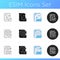 File types icons set