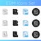 File types icons set