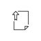 File upload outline icon