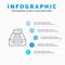 Files, Accounting, Accounts, Data, Database, Inbox, Storage Line icon with 5 steps presentation infographics Background