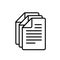 Files stack minimalistic style