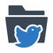 Files twitter vector  glyph color icon
