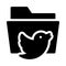 Files twitter vector  glyph flat icon
