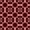 Filet crochet lace design. Seamless pattern in red