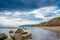 Filey bay Beach on Yorkshire coast near Reighton Gap