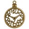 Filigree in the form of a clock, decorative element for manual w
