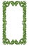 Filigree Heraldry Leaf Pattern Floral Border Frame