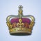 Filigree high detailed British imperial crown. Element for design logo, emblem and tattoo. Vector illustration isolated