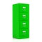 Filing cabinet on white background. 3d illustration