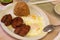 Filipino Breakfast of Sausage and Eggs