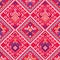 Filipino traditional Yakan weaving inspired vector seamless pattern - geometric ornament perfect for textile or fabric print desig