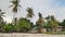 Filipino village with palm trees. Beach. Bohol Island. Philippines.