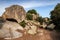 Filitosa, megalithic site in Corsica island