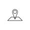 Fill, location, map icon. Simple thin line, outline vector of location icons for ui and ux, website or mobile application