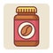 Filled color outline icon for coffee bottle.