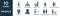 filled people icon set. contain flat elegance, chemist working, worker success, tall hat, photographer working, women suit, sad