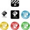 Film Clapper icon symbol