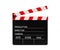 Film clapperboard with clipping path