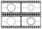 Film countdown templates, movie theater frame, film strips border, vector