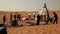 Film Crew in the Desert